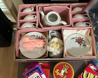 Antique child's tea set 