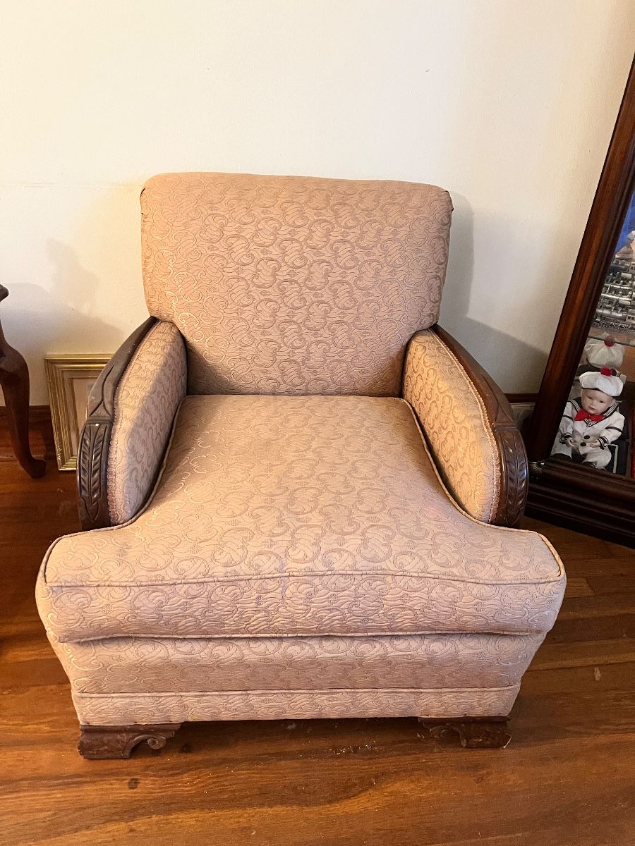 Victorian Hand carved Parlor Chair