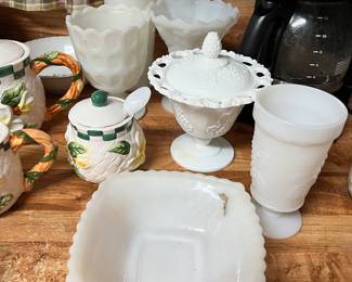 Vintage Milk Glass 
