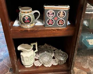 Budweiser Stein and Tin Set