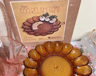Indiana Glass Egg Tray