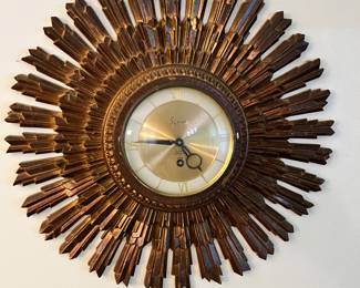 MCM Sunburst  Clock