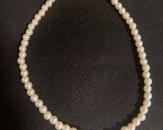 Vintage Faux Pearl Necklace