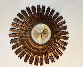 MCM Sunburst  Clock