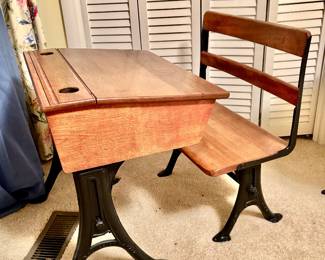 School Desk and Chairl