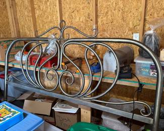 Custom made king size Rod Iron bed 
