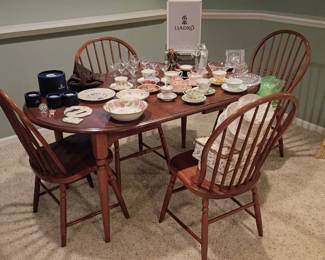 Nice size table & chairs set