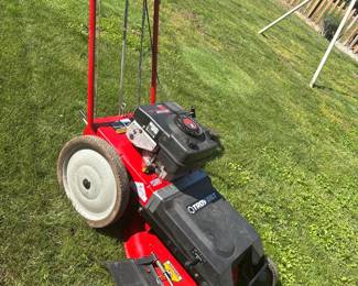 Troy-Bilt high wheel mower walk behind. Tecumseh engine
