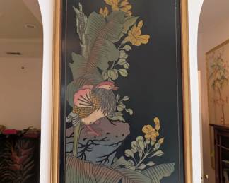 Vintage asian enamel artwork