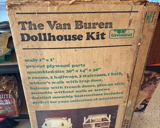 The Van Buren Dollhouse kit- vintage dollhouse 