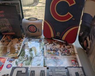 tons of Cubs merch
