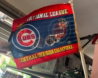 Cubs car flag 