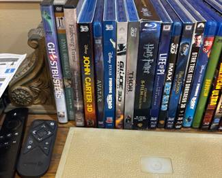 Blu-ray movies and DVDs