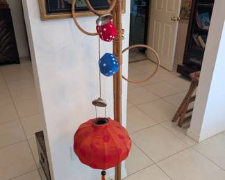 asian lanterns, coat rack