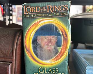 LOTR Lord of The Rings - collectible glass goblet 