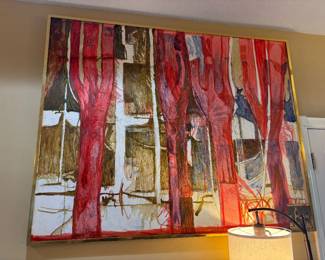 LOCAL ARTIST WHOLE HOUSE - This painting was inspired by a photograph from 9/11