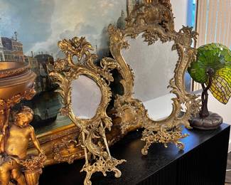 Rococo Baroque Mirrors, Brass