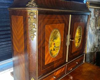 Small French Hutch Cabinet
