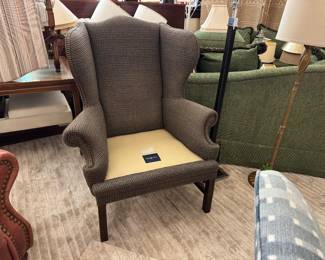 Ralph Lauren Wing Chair in documented fabric