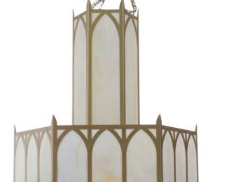 Massive Chandeliers (two available) from a church in the south could be easily modified to be nondenominational.  LARGE!