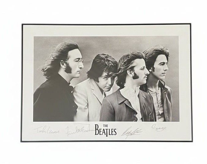 The Beatles "Abbey Road" Lithograph with Signatures