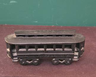 Cast Iron Trolley Car Toy