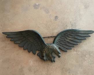 Cast Iron American Bald Eagle Wall Decor