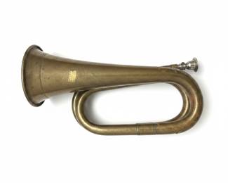 Vintage Brass Military Bugle