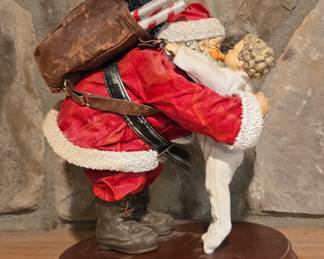 Possible Dreams Clothtique Santa and Child Figurine