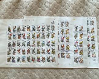 U.S. State Birds and Flowers 1982 First Day Cover Stamp Sheets