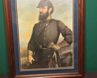 General Thomas Jonathan "Stonewall" Jackson Portrait Print