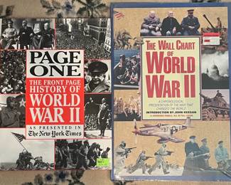 World War II Books: "The Wall Chart of World War II" and "Page One: The Front Page History of World War II"