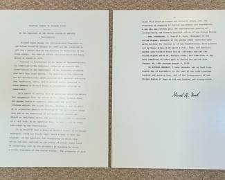 Presidential Proclamation - Pardon of Richard Nixon