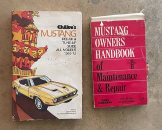 Chilton's Mustang Repair & Tune-Up Guide and Clymer Mustang Owner's Handbook