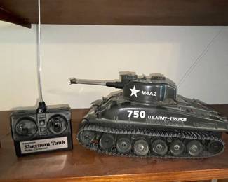 Radio Shack Sherman Tank Radio Controlled Vehicle