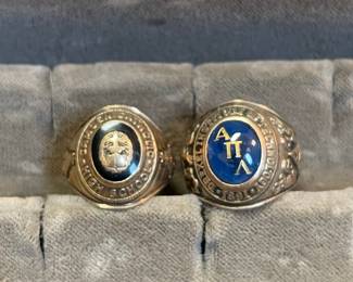 High School and Fraternity Rings