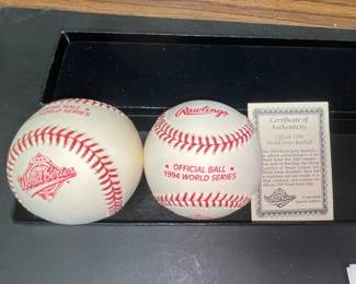 1994 World Series Official Baseball with Certificate of Authenticity