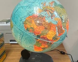 Vintage Illuminated World Globe by Scan-Globe A/S