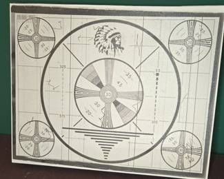 Vintage TV Test Pattern Canvas Print