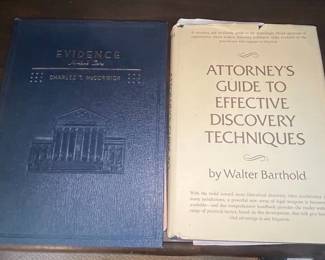 Evidence by Charles T. McCormick and Attorney's Guide to Effective Discovery Techniques by Walter Barthold