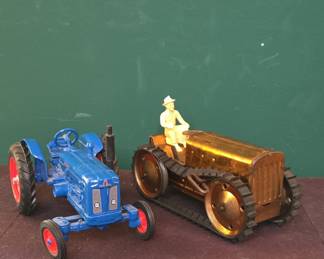 Vintage Fordson Die-Cast Toy Tractors