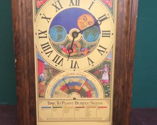 Burpee Seeds "Planting Season" Wall Clock