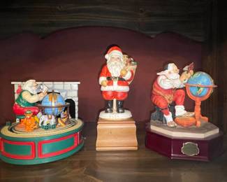 Musical Santa Claus Figurines