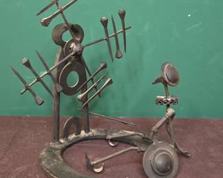 Welded Metal Sculpture - Found Objects