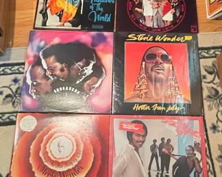 Vinyl Records: Stevie Wonder, Dionne Warwick, The 5th Dimension, The Crusaders