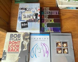Beatles, Bob Dylan, Rock history DVDs