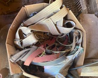 Assorted Webbing Straps and Metal Hardware