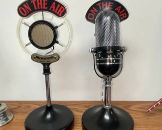 Vintage "On The Air" Novelty Microphones