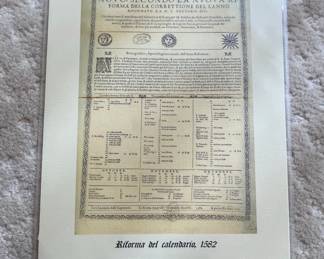 Gregorian Calendar Reform Document Reproduction
