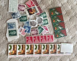 United States Postage Stamps Assortment - Commemorative and Air Mail Issues